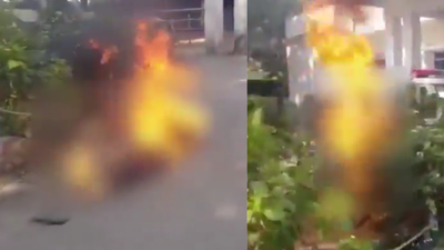 p-sudhakar-a-tea-stall-owner-in-bhimgal-attempted-suicide-by-self-immolation-at-the-local-police-station-visuals-credit-x