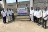 స్మశాన వాటికలో స్వచ్ఛత సేవలు, మెట్ల నిర్మాణం