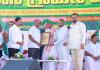 కిసాన్ గ్రామీణ మేళలో మాజీ గవర్నర్ బండారు దత్తాత్రేయకు జిల్లా కురుమ సంఘం ఘన సన్మానం