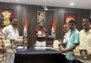 కలెక్టర్ చేతుల మీదుగా దుర్గామాత నవరాత్రి కరపత్రం ఆవిష్కరణ
