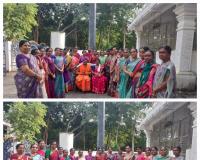 హనుమాన్ చాలీసా పారాయణ భక్త బృందం చే అంగరంగ వైభవంగా సాంబశివునికి అభిషేకోత్సవం 