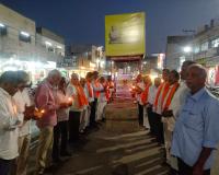 హర్యానా కేడర్ కు చెందిన సీనియర్ ఐపీఎస్ ఆఫీసర్ పూరన్  కుమార్ కు నివాళులు అర్పించిన మాజీ కౌన్సిలర్ భారత్ సురక్ష సమితి రాష్ట్ర ఉపాధ్యక్షులు ఏసిఎస్ రాజు 