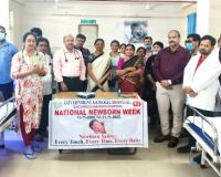 శిశు సంరక్షణపై మరింత అవగాహన పెంచుకోవాలి.. గాంధీలో న్యూ బోర్న్ బేబీ వారోత్సవాలు..