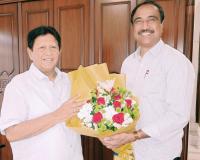 జగిత్యాల యావర్ రోడ్ విస్తరణకు సహకరించండి – సుదర్శన్ రెడ్డిని కలిసిన ఎమ్మెల్యే సంజయ్ 