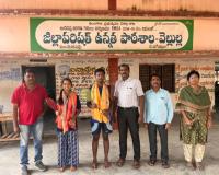 అండర్-17 బాడ్మింటన్ రాష్ట్ర స్థాయి కి ఎంపికయిన  వెల్లుల్ల విద్యార్థులు,