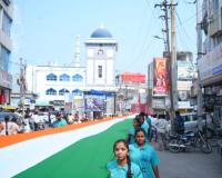 రామకృష్ణ విద్యాసంస్థల భారీ జాతీయ పతాక ర్యాలీ