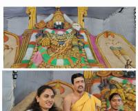 భక్తులను ఆకర్షిస్తున్న కలియుగ దైవం సైకత శిల్పం