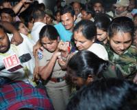 కల్వకుంట్ల కవిత అరెస్ట్ : నర్సింగిలో అక్రమ కట్టడాలకు వ్యతిరేక ఆందోళన