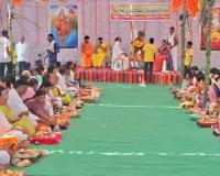 ఘనంగా సామూహిక శ్రీ సత్యనారాయణ స్వామి వ్రతాలు