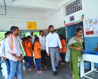 ఉప్పుమడుగ కేజీబీవీని ఆకస్మికంగా తనిఖీ చేసిన కలెక్టర్ సత్యప్రసాద్
