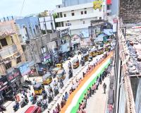 హర్ ఘర్ తిరంగా కార్యక్రమంలో జగిత్యాలలో ఘనంగా తిరంగా ర్యాలీ