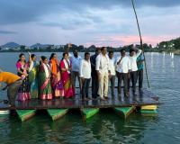 చింతకుంట చెరువులో వినాయక నిమజ్జన ఏర్పాట్ల పరిశిలించిన ఎమ్నెల్యె సంజయ్