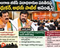 తెలంగాణ బీజేపీ పదాధికారుల పనితీరుపై మధుకర్, అభయ్ పాటిల్ అసంతృప్తి
