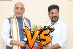 కాంగ్రెస్ మత రాజకీయాలు చేస్తోందంటూ ఆరోపణలు :రేవంత్ వ్యాఖ్యలపై రాజ్నాథ్ సింగ్ ఘాటు స్పందన :