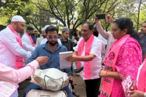 జూబ్లీహిల్స్ ఉప ఎన్నికల్లో బీఆర్‌ఎస్ శక్తి ప్రదర్శన – మాగంటి సునీత గెలుపుకోసం ముమ్మర ప్రచారం