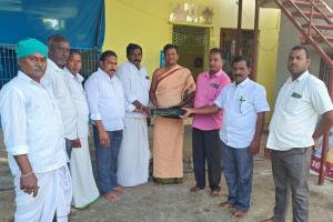 దేవాలయానికి ఎలక్ట్రానిక్ గుడి గంట బహుకరణ 