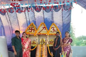 శరణఘోషలతో వంగరలో అయ్యప్ప స్వాముల సందడి