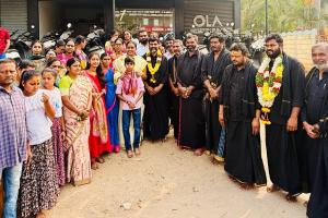 అయ్యప్ప ఆలయంలో దావ వసంత సురేష్ ప్రత్యేక పూజలు 