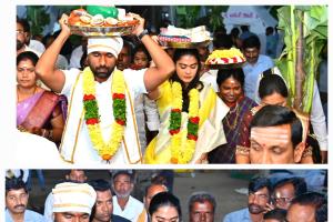 శ్రీ దుబ్బ రాజరాజేశ్వర స్వామివారికి పట్టు వస్త్రాలు, ముత్యాల తలంబ్రాలు సమర్పించిన జిల్లా కలెక్టర్ దంపతులు