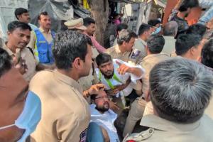 ఇంటర్మీడియట్ బోర్డు ను ముట్టడించిన జాగృతి విద్యార్థి నాయకులు 