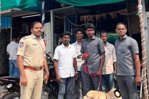 గొల్లపల్లి మండల కేంద్రంలో ట్రెయిన్డ్ డాగ్స్ నారకోటిక్ నిషేధిత గంజాయి మధిక ద్రవ్యాల  ప్రత్యేక తనిఖీలు 