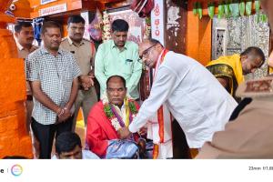 కొండగట్టు శ్రీ ఆంజనేయస్వామి దేవస్థానాన్ని సందర్శించిన రాష్ట్ర ఎస్సీ, ఎస్టీ కమిషన్ చైర్మన్  బక్కి వెంకటయ్య 