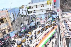హర్ ఘర్ తిరంగా కార్యక్రమంలో జగిత్యాలలో ఘనంగా తిరంగా ర్యాలీ