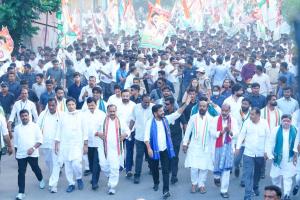 సిరిసిల్లలో సీఎం రేవంత్‌రెడ్డి పాదయాత్ర.. రూ.340 కోట్ల అభివృద్ధి పనులకు శ్రీకారం