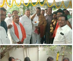 జగిత్యాలలో మాజీ మున్సిపల్ చైర్మన్ గిరి నాగభూషణం ఇంట్లో అయ్యప్ప పడి పూజ : పాల్గొన్న మంత్రి అడ్లూరి లక్ష్మణ్ కుమార్, ఎమ్మెల్యే డా. సంజయ్