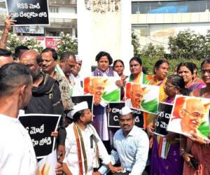 ఉపాధి హామీ పథకం నుంచి గాంధీ పేరు తొలగింపు దారుణం