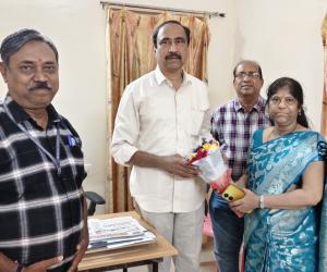 ఎమ్మెల్యేను మర్యాదపూర్వకంగా కలిసి న జగిత్యాల జిల్లా ఆరోగ్య శాఖ అధికారి సుజాత