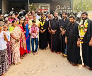 అయ్యప్ప ఆలయంలో దావ వసంత సురేష్ ప్రత్యేక పూజలు 