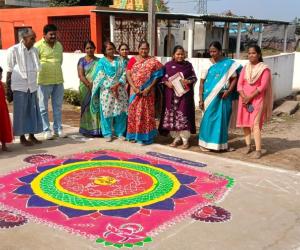 కట్కాపూర్‌లో సంక్రాంతి సందర్భంగా ముగ్గుల పోటీలు