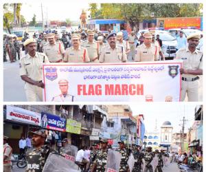  ఫ్రీ అండ్ ఫెయిర్ ఎలక్షన్స్ కొరకే ఫ్లాగ్ మార్చ్:డిఎస్పి రఘు చందర్