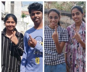 మున్సిపల్ ఎన్నికల్లో తొలిసారి ఓటు  హక్కు వినియోగించుకున్న యువత ఉత్సాహం 