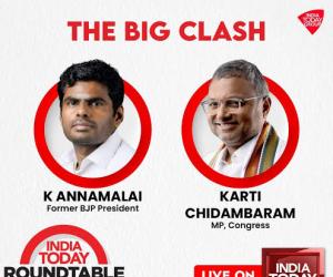 ఇండియా టుడే రౌండ్‌టేబుల్‌లో అన్నామలై–కార్తీ చిదంబరం