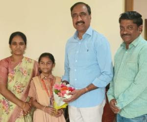 సైనిక్ స్కూల్ ప్రవేశ పరీక్షలో రాష్ట్ర స్థాయిలో 23వ ర్యాంక్ సాధించిన మానస స్కూల్ విద్యార్థిని శ్రేయాన్వి