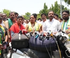 లోక్ భవన్‌లో గవర్నర్‌ను కలిసిన కల్వకుంట్ల కవిత – భూ బాధితులకు న్యాయం చేయాలని విజ్ఞప్తి