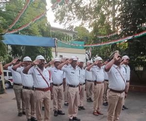 ట్రాఫిక్ పోలీస్ స్టేషన్లో ఘనంగా తెలంగాణ ఆవిర్భావ వేడుకలు