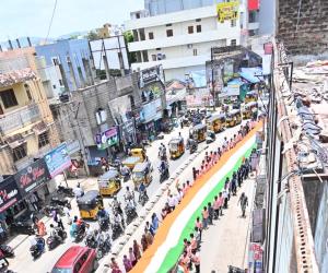 హర్ ఘర్ తిరంగా కార్యక్రమంలో జగిత్యాలలో ఘనంగా తిరంగా ర్యాలీ