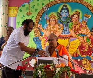 ఆచార్య కషోజ్జుల నీలకంఠముచే కొనసాగుతున్న భాగవత సప్తాహం