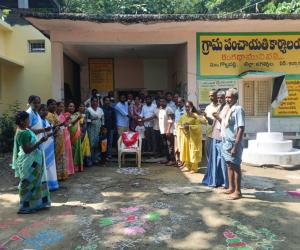 గాంధీ జయంతి సందర్భంగా రంగధామునిపల్లిలో పలు కార్యక్రమాలు